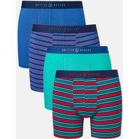 British Boxers Men's Pack of Four "Illuminations" Bamboo Stretch Trunks | Size: Large
