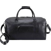 Paul Costelloe Men's Andes Leather Holdall in Jet Black