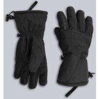Animal Men's 'Glacier' Herringbone Waterproof Durable Insulated Winter Ski Gloves in Black | Size: XL