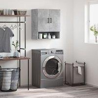 Berkfield Home Wall Cabinet Concrete Grey 60x31x70 cm Engineered Wood | Size: 60 x 31 x 70 cm