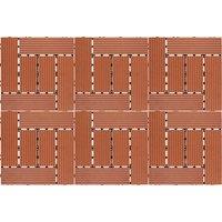 St Helens Patio & Deck Tiles, Terra Cotta Brick (6 Pack) in Terracotta