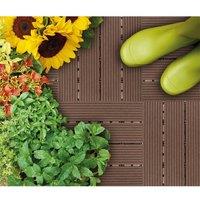 St Helens Patio & Deck Tiles, Brown (6 Pack)