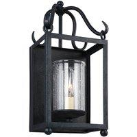 Netlighting Declaration 1 Light Indoor Wall Light Iron E14 in Black