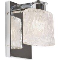 Netlighting Seaview 1 Light Wall Light Polished Chrome Finish G9 in Grey