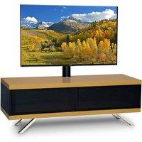 MDA Designs TUCANA1200 Oak Remote-Friendly up to 60" TVs Stand with Mounting Arm