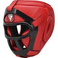 RDX SPORTS Head Guard Grill T1 Full in Red | Size: Large