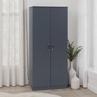 Seconique Dakotia 2 Door Wardrobe in Dark Grey