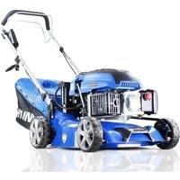 Hyundai Power Products Hyundai 17" 139cc Electric-Start Self-Propelled Petrol Lawnmower in Blue
