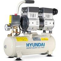 Hyundai Power Products Hyundai SUPER Silent Air Compressor 100PSI 8L Portable Direct Drive in Cream