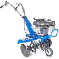 Hyundai Power Products Hyundai 56cm Petrol Garden Tiller Cultivator Rotovator Rototiller in Blue