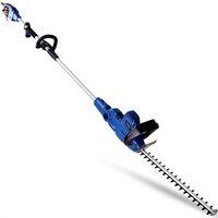 Hyundai Power Products Hyundai 550W 45cm Long Reach Corded Electric Pole Hedge Trimmer/Pruner in Blue