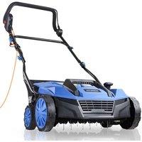 Hyundai Power Products Hyundai 15" 38cm Electric Lawn Scarifier Aerator Lawn Rake 1800W 230V in Blue