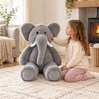Voltico 100cm Giant Plush Animal Soft Toy - Assorted Designs in Grey | Size: 100 cm