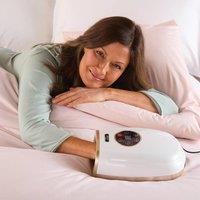 JAVA Wellness Rechargeable Heated Hand Massager with Air Compression in White