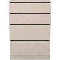 Ready Assembled 2 U Crosby 4 Drawer Deep Chest in Kashmir Ash in Light Beige
