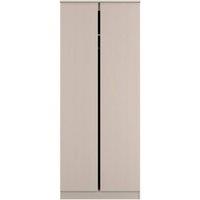 Ready Assembled 2 U Crosby Double Wardrobe in Kashmir Ash in Light Beige