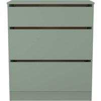 Ready Assembled 2 U Crosby 3 Drawer Deep Chest in Reed Green in Pale Green
