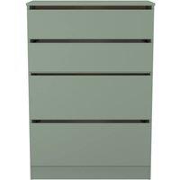 Ready Assembled 2 U Crosby 4 Drawer Deep Chest in Reed Green in Pale Green