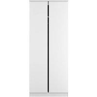 Ready Assembled 2 U Crosby Double Wardrobe in White Matt