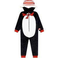 Dr. Seuss Boy's The Cat In The Hat Onesie in Black | Size: 10-11 Years