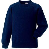 Jerzees Schoolwear Jerzees Schoolgear Raglan Sleeve Sweatshirt Pack of 2 in Navy | Size: 3-4 Years