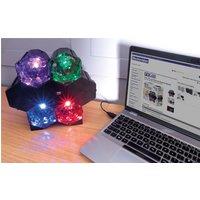 FXLab 4-Way Led Light Effect With Bluetooth Speaker in Black