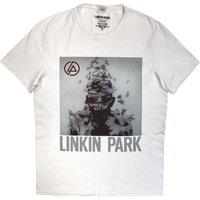 Rock Off officially Licensed Products Linkin Park Living Things Cover Art T-Shirt in White | Size: Large