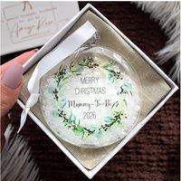 Amaya Rose Ltd Mummy To Be Christmas Bauble 2026, Pregnancy Christmas Ornament in Clear