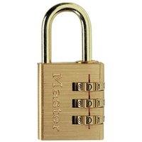 Master Lock Brass Finish Combination Padlock