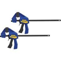 Irwin Quick-Grip Micro Clamps Twin Pack 100mm (4in)
