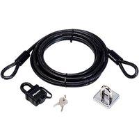 Master Lock Garden Security Kit With Lock Anchor & Cable 4.5m in Black