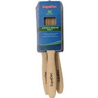 SupaDec Synthetic Paint Brush Set (Pack of 3) in Brown