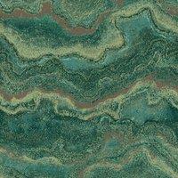 World of Wallpaper Mila Marble Heavyweight Vinyl Textured Wallpaper in Emerald