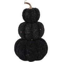 KDMD Black Beaded 3 Pumpkin Stack 34cm