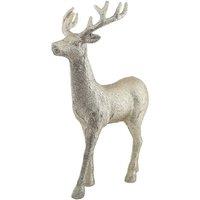 KDMD Glitter Standing Reindeer - Silver 45cm