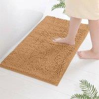 PAWNORA Beige 40 x 60 cm Bath Mat Non Slip
