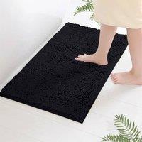 PAWNORA Black 50 x 80 cm Bath Mat Non Slip