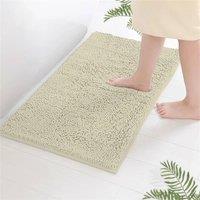 PAWNORA Cream 50 x 80 cm Bath Mat Non Slip
