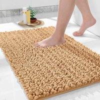 PAWNORA Beige 60 x 90 cm Bath Mat Non Slip