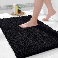 PAWNORA Black 60 x 90 cm Bath Mat Non Slip