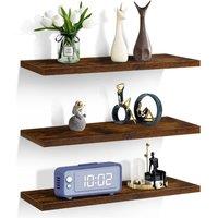 FORGEVIO Dark Walnut 60cmx15cmx1.5cm Picture Ledge Display Rack | Size: 60 cmx15 cmx1.5 cm