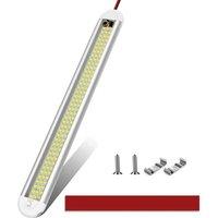 NESTLUNE 1pcs 12V 144LED Car Interior Strip Lights in White