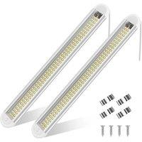 NESTLUNE 2pcs 12V 144LED Car Interior Strip Lights in White
