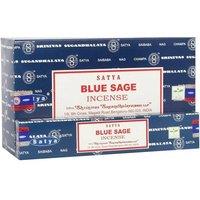 KDMD Set of 12 Packets of Blue Sage Incense Sticks