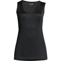 Lands' End Women's Plus Lightweight Silk Interlock Vest in Black | Size: 28-30