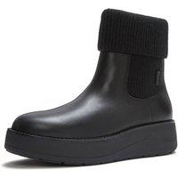 FitFlop Women's Gen-FF Roam Knit Boot in Black | Size: 5