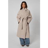 Urban Bliss Women's High Neck Trench in Stone | Size: 8