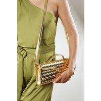Where's That From Women's Petal Envelope Style Clutch Bag in Gold