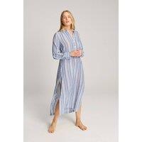Nudea Women's Cotton Gauze Maxi Shirt in Mid Navy | Size: XL