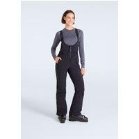 Animal Women's 'Powder' Snowproof Breathable Warm Fleece Lined Bib Front Ski Pants in Black | Size: 14